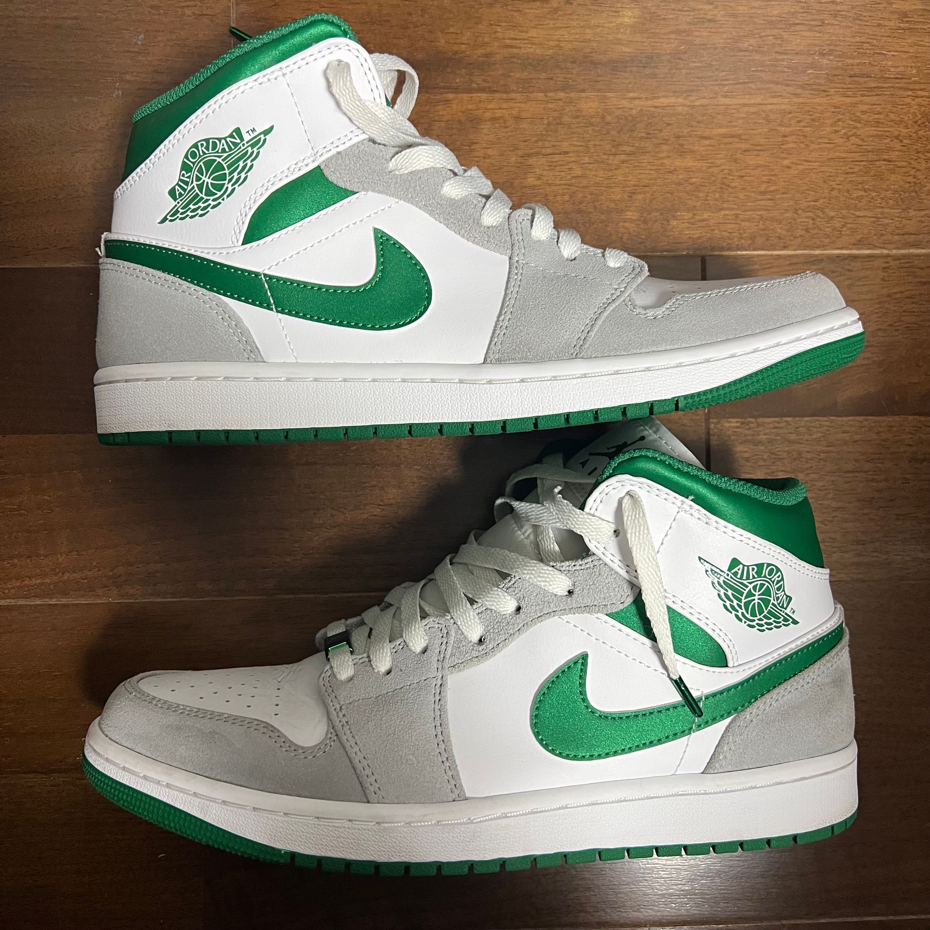 Nike Air Jordan 1 Mid "Green Grey White"
