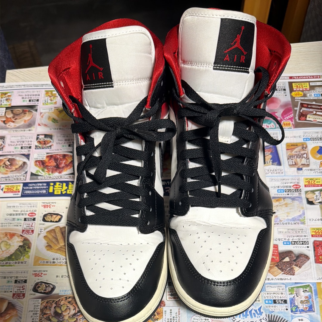 Nike Women's Air Jordan 1 Mid "Black/Gym Red"