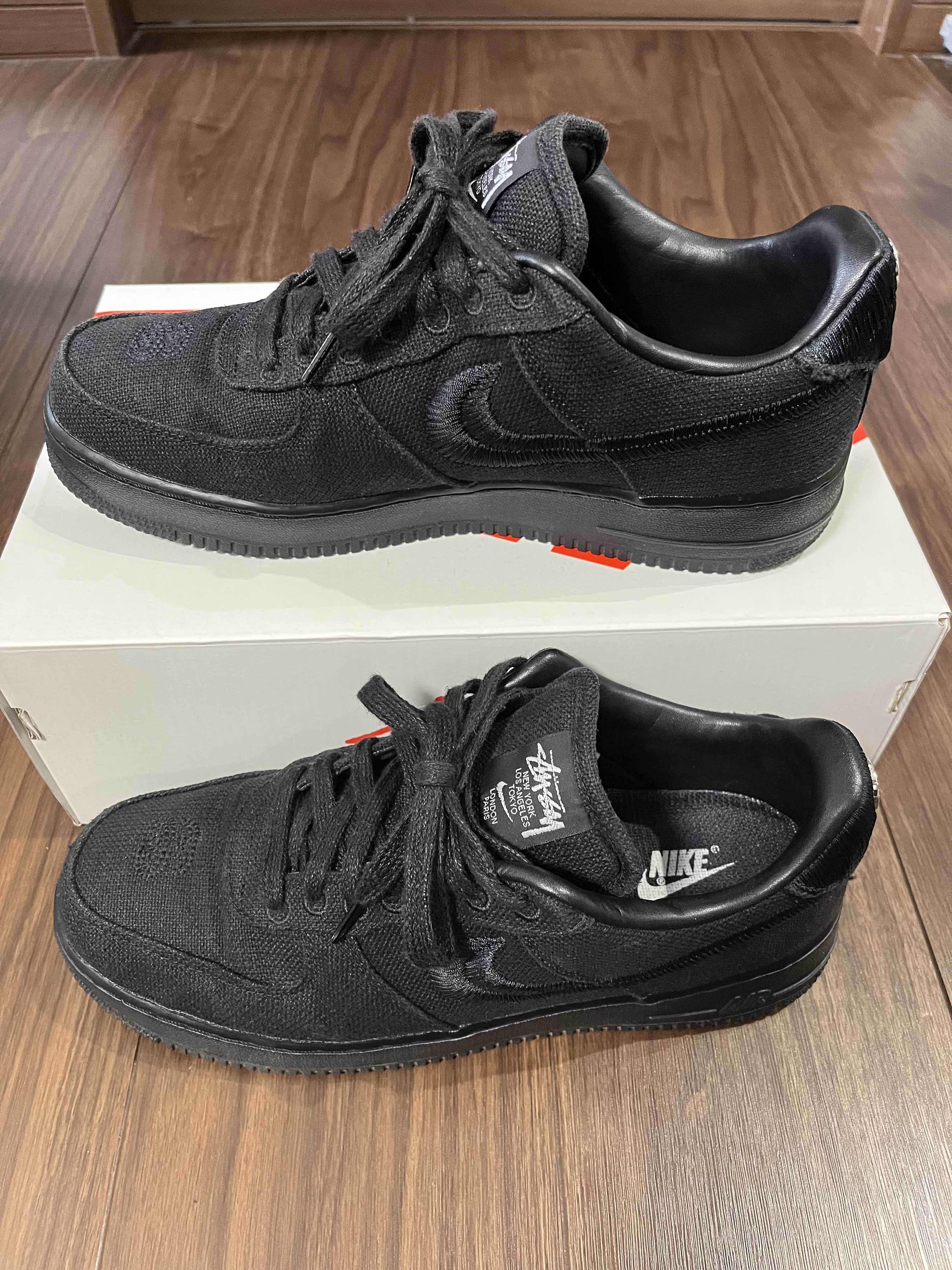Stussy × Nike Air Force 1 Low "Triple Black"