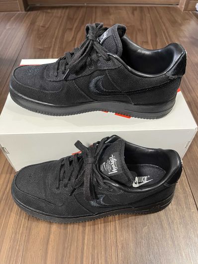 Stussy × Nike Air Force 1 Low "Triple Black"
