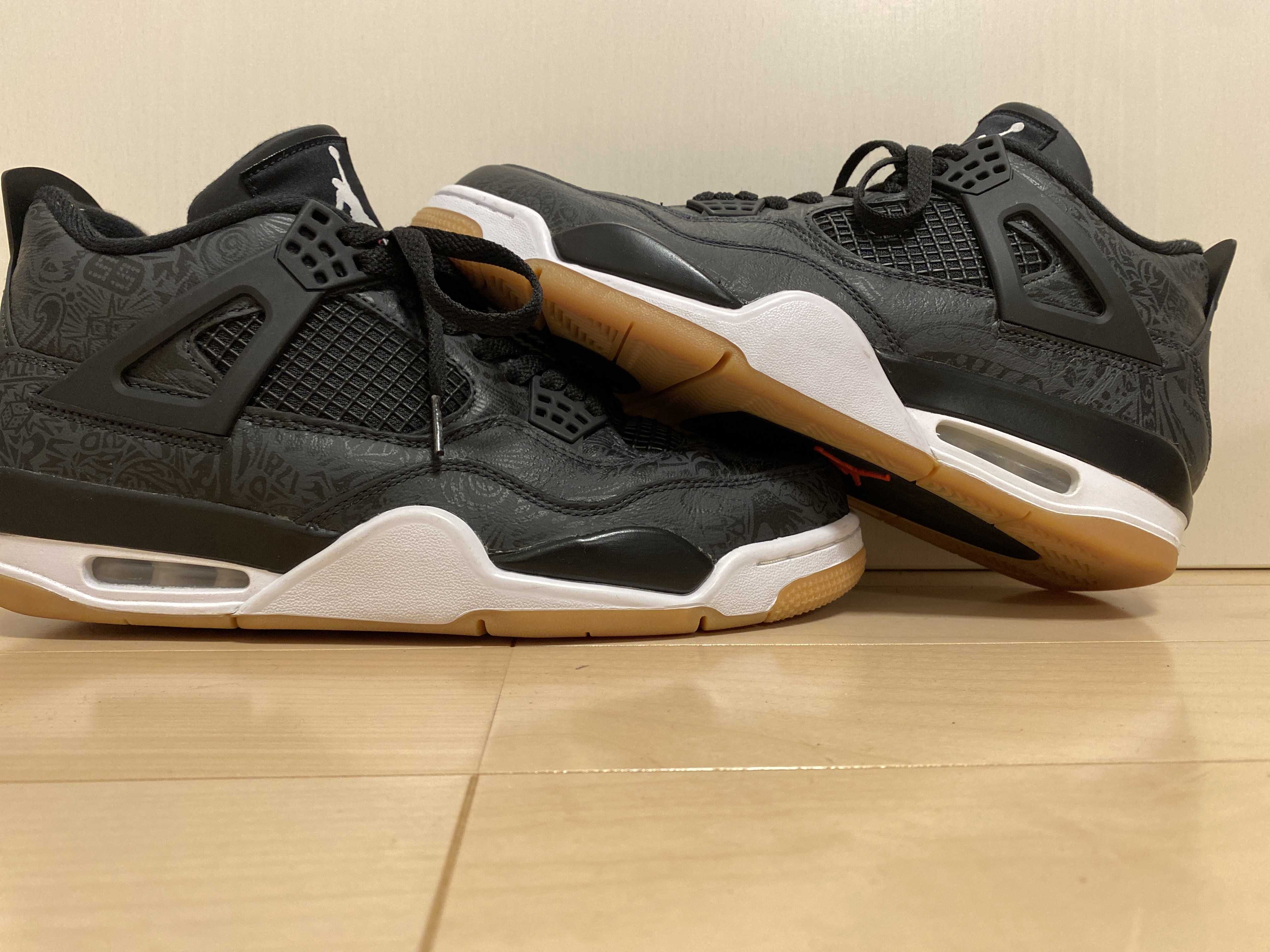 Nike Air Jordan 4 Retro "Laser Black/Gum"