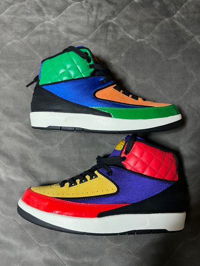 NIKE Women's AIR JORDAN 2 "UNIVERSITY RED/BLACK-COURT PURPLE"