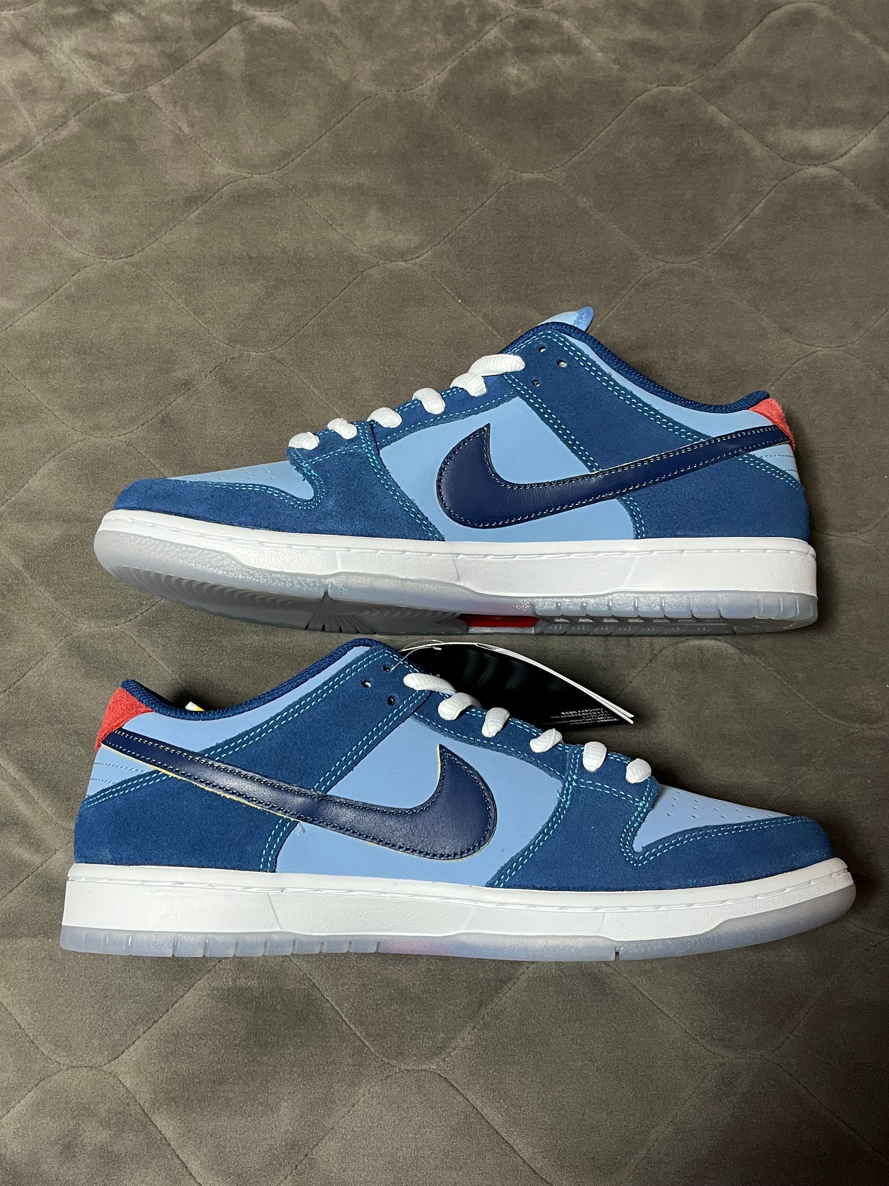 Why So Sad? × Nike SB Dunk Low "Coastal Blue/Speed Yellow-University Red"