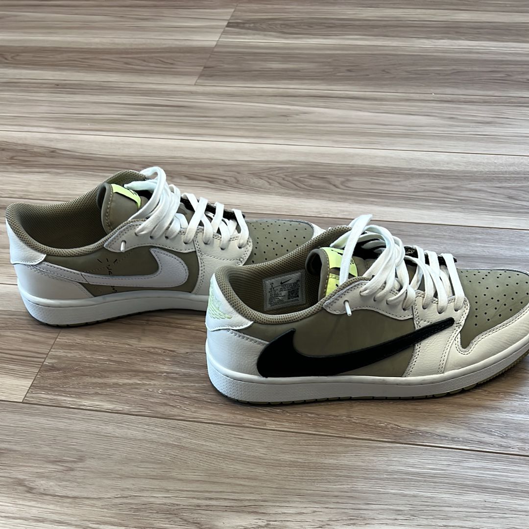 Travis Scott × Nike Air Jordan 1 Low Golf NRG "Neutral Olive"