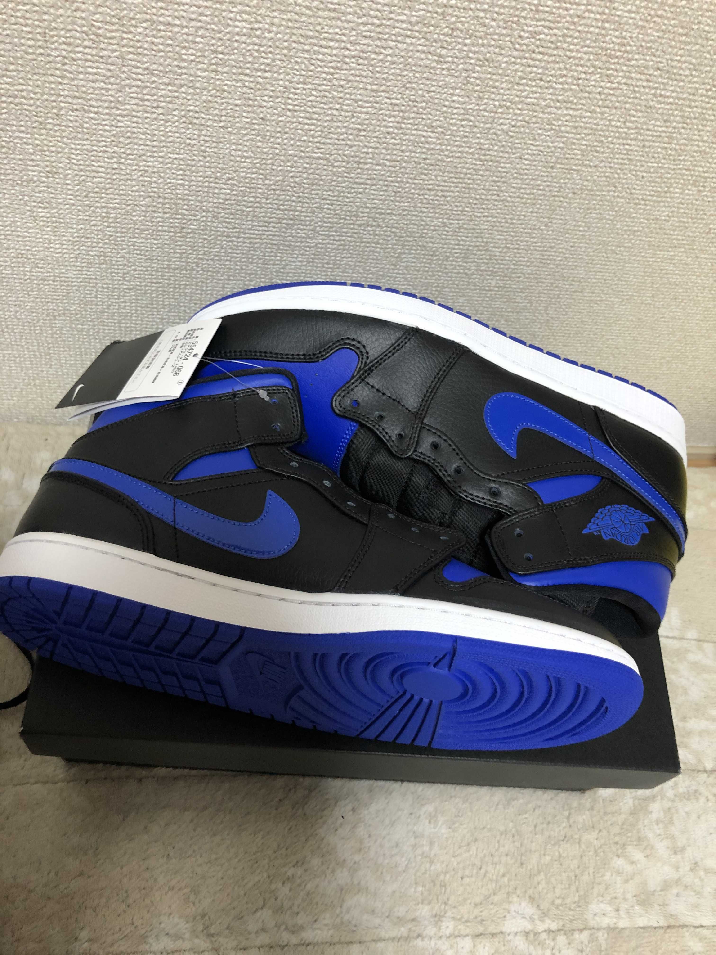NIKE AIR JORDAN 1 MID "BLACK/BLUE"