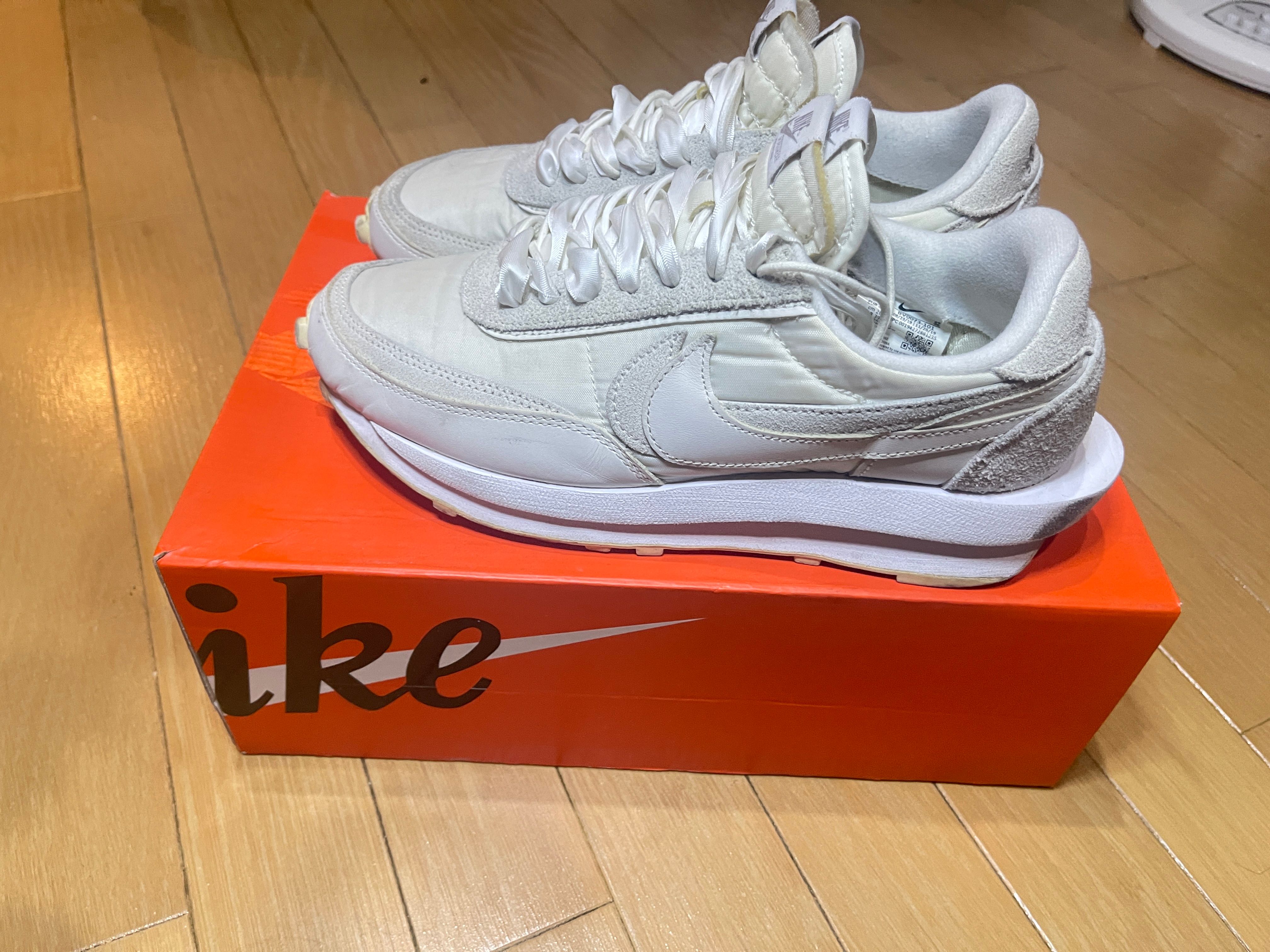 sacai × Nike LDV Waffle "Triple White"