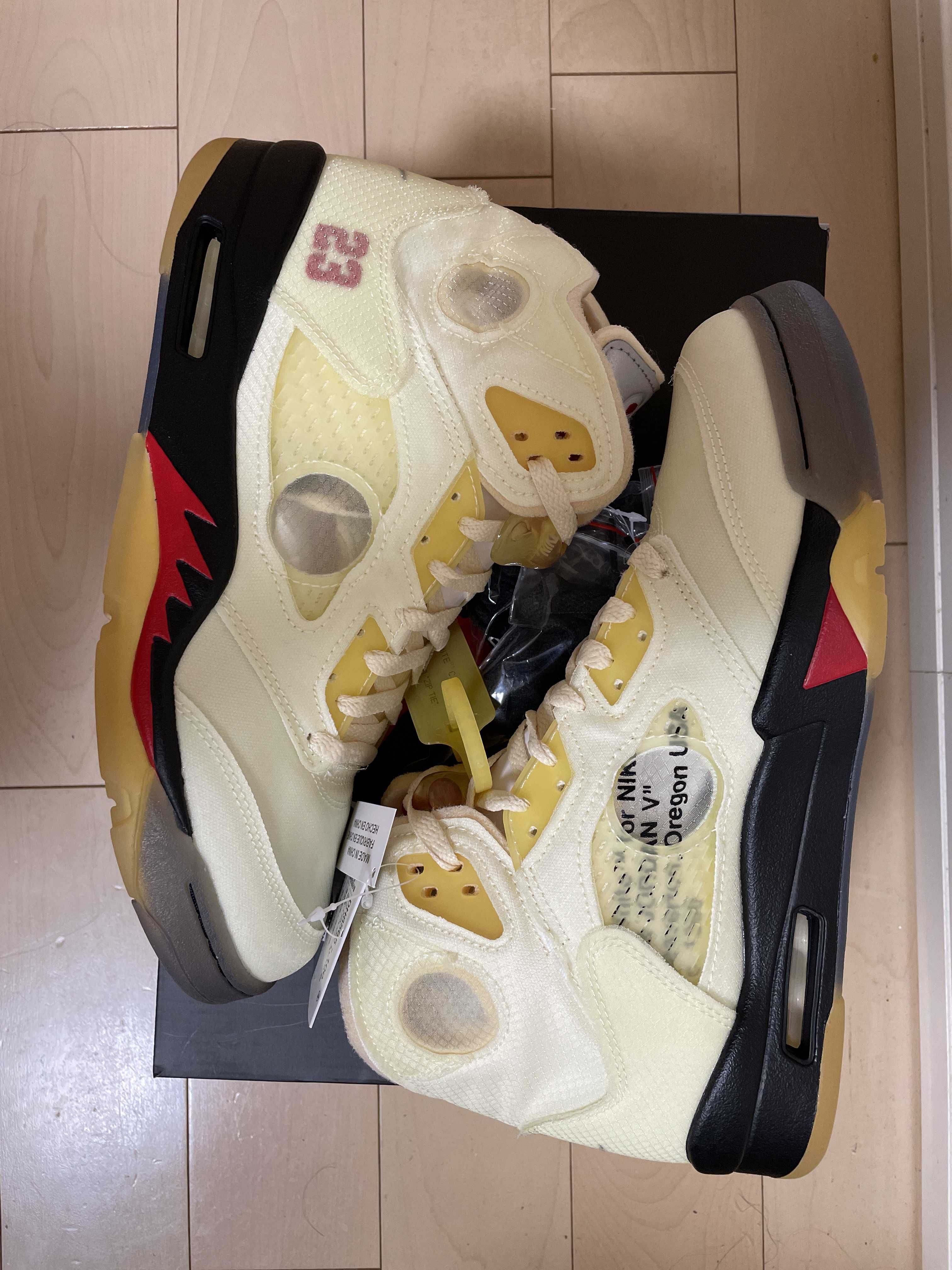 Off-White × Nike Air Jordan 5 "Sail"  