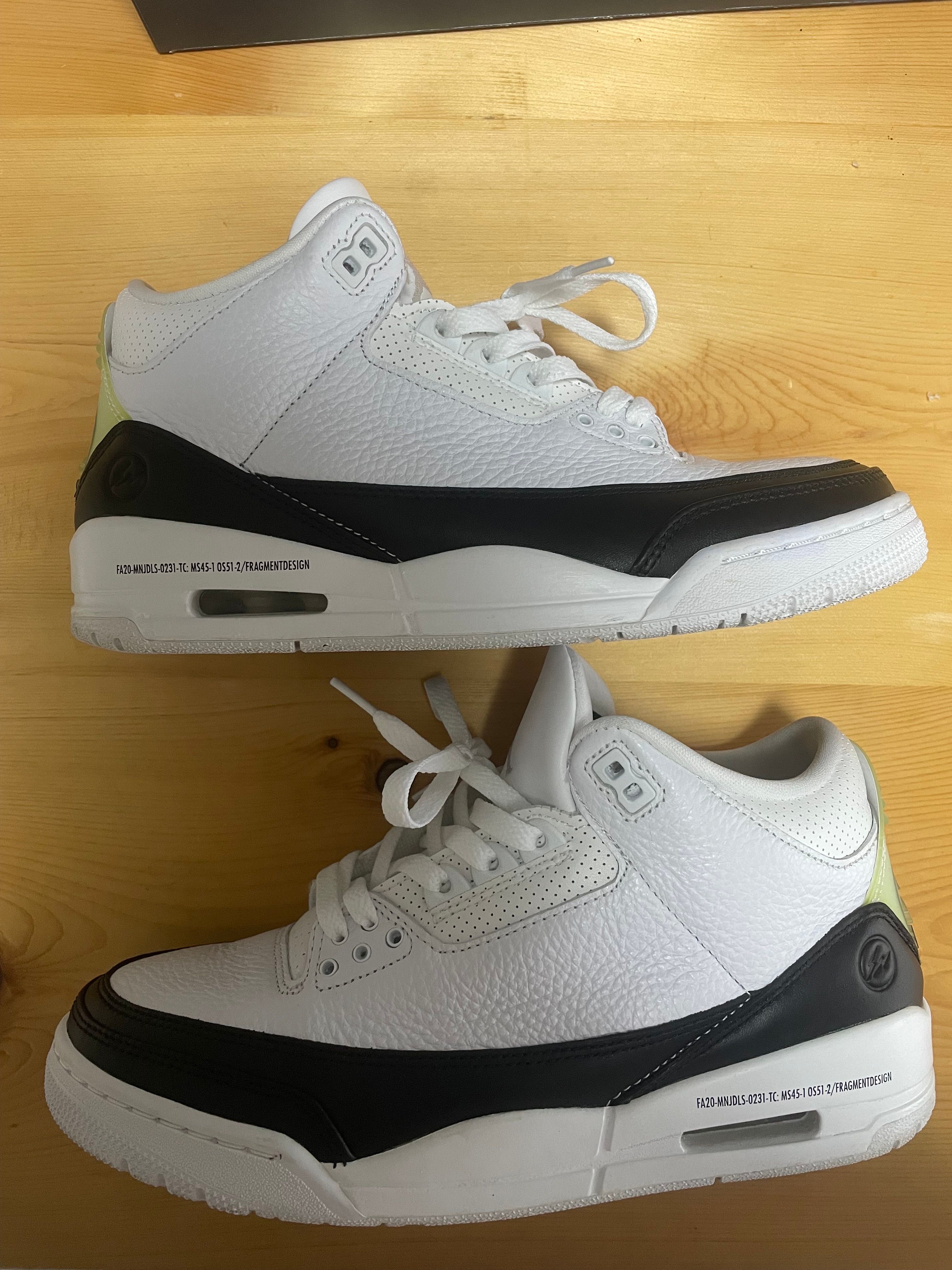 Fragment × Nike Air Jordan 3 "White/Black"