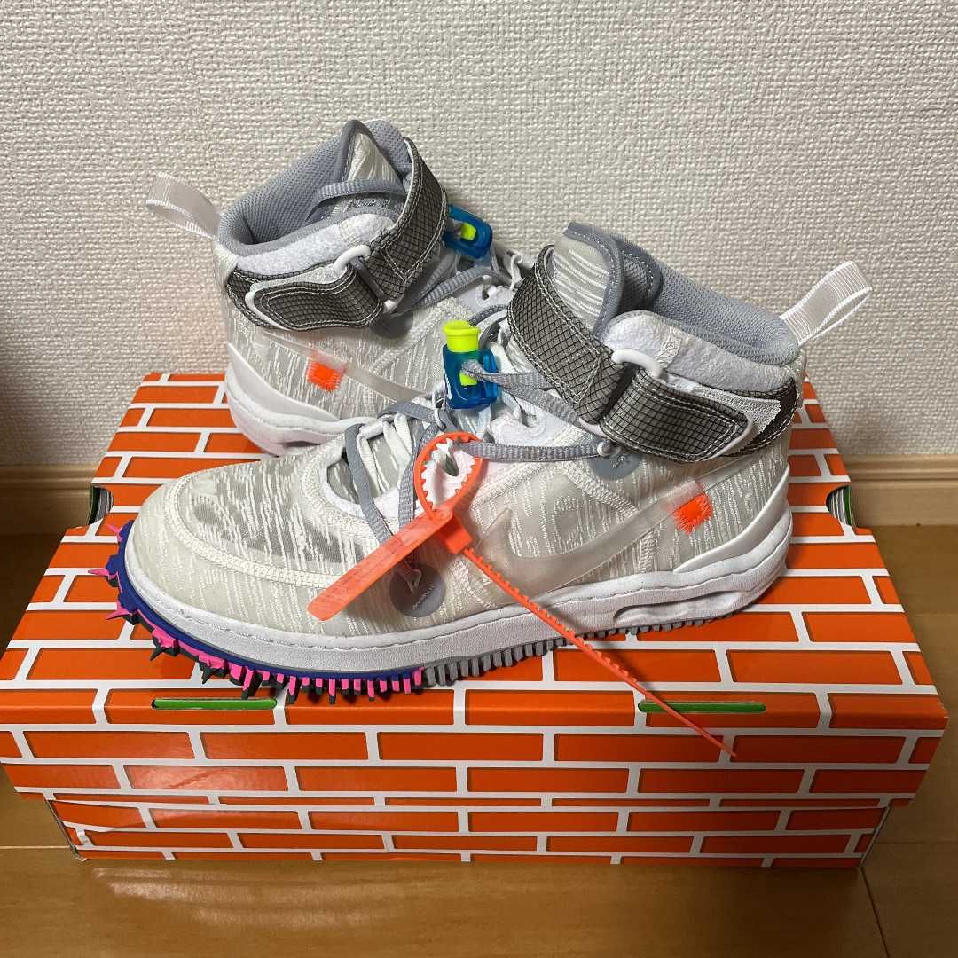 Off-White × Nike Air Force 1 Mid "White"
