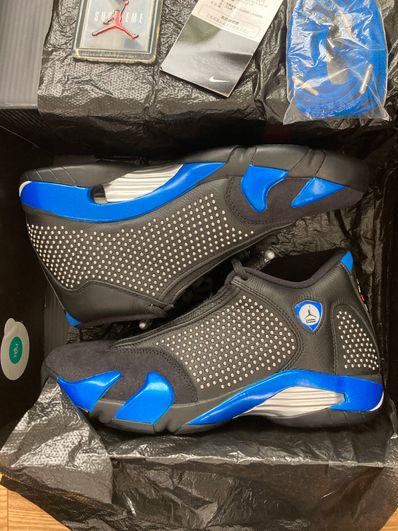 Supreme × Nike Air Jordan 14 Retro "Black/Varsity Royal/Chrome"