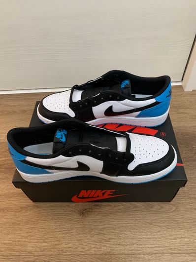 Nike Women's Air Jordan 1 Low OG "Black and Dark Powder Blue/UNC"