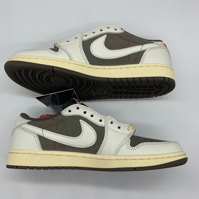 Travis Scott × Nike Air Jordan 1 Low OG SP "Reverse Mocha/Sail and Ridgerock"