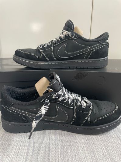 Travis Scott × Nike Air Jordan 1 Low OG SP "Black Phantom"