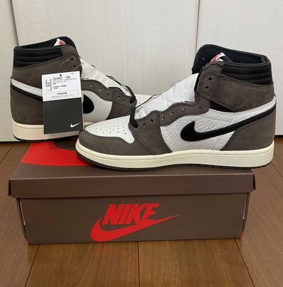 Travis Scott × Nike Air Jordan 1 Retro High OG TS SP "Sail/Dark Mocha"