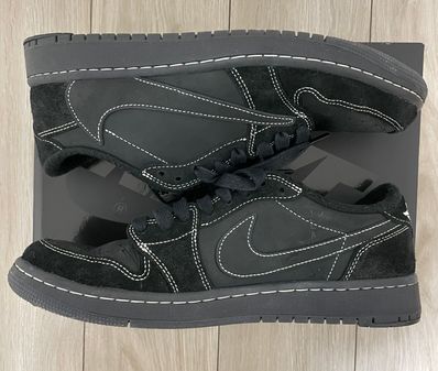 Travis Scott × Nike Air Jordan 1 Low OG SP "Black Phantom"