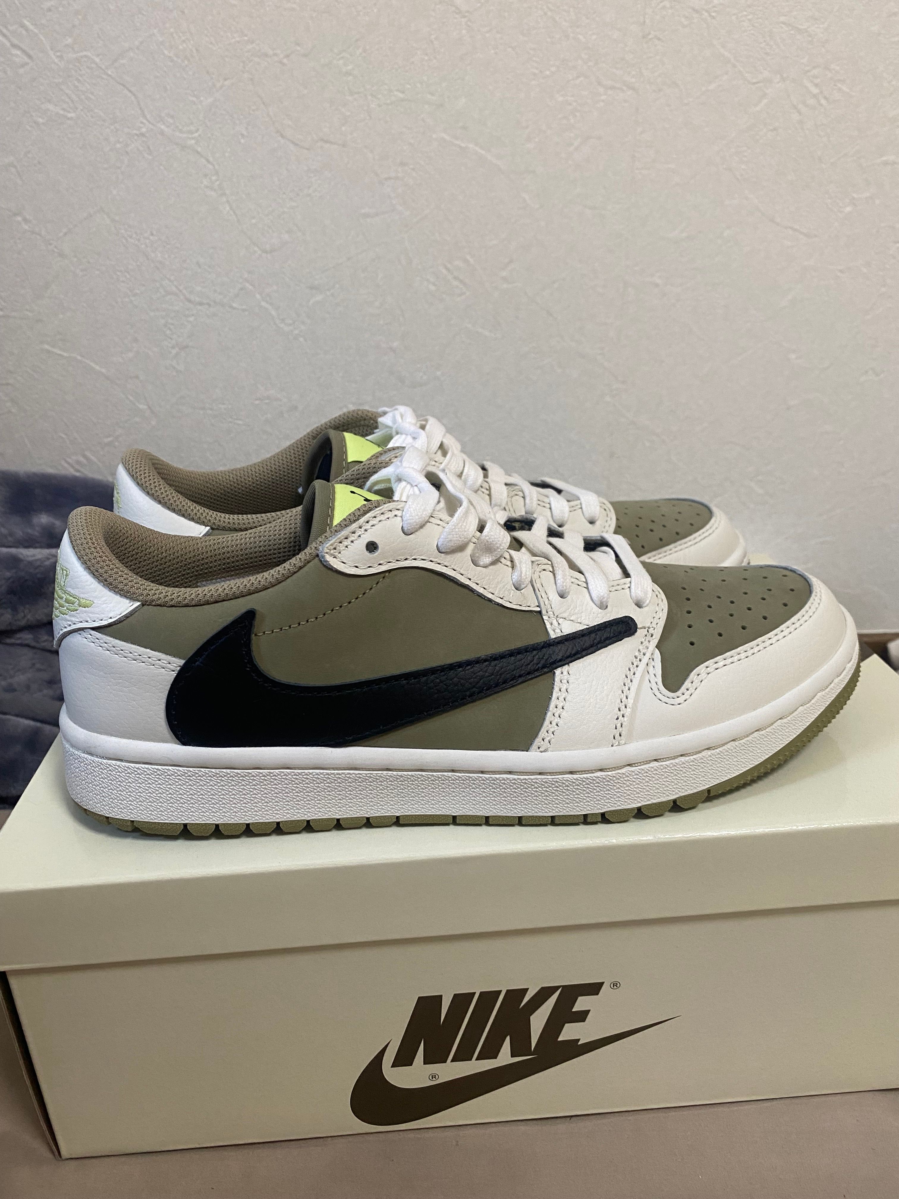 Travis Scott × Nike Air Jordan 1 Low Golf NRG "Neutral Olive"