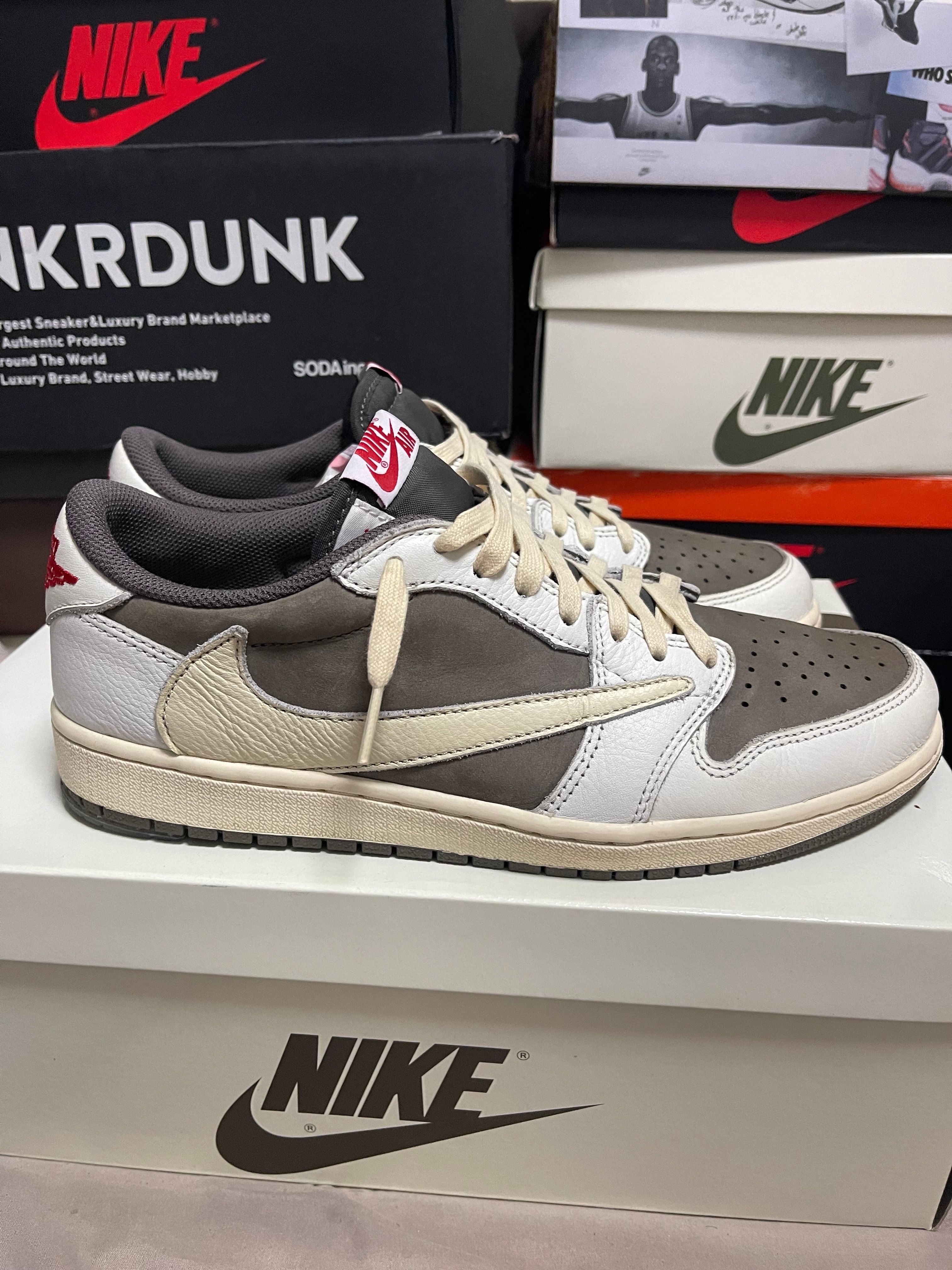 Travis Scott × Nike Air Jordan 1 Low OG SP "Reverse Mocha/Sail and Ridgerock"