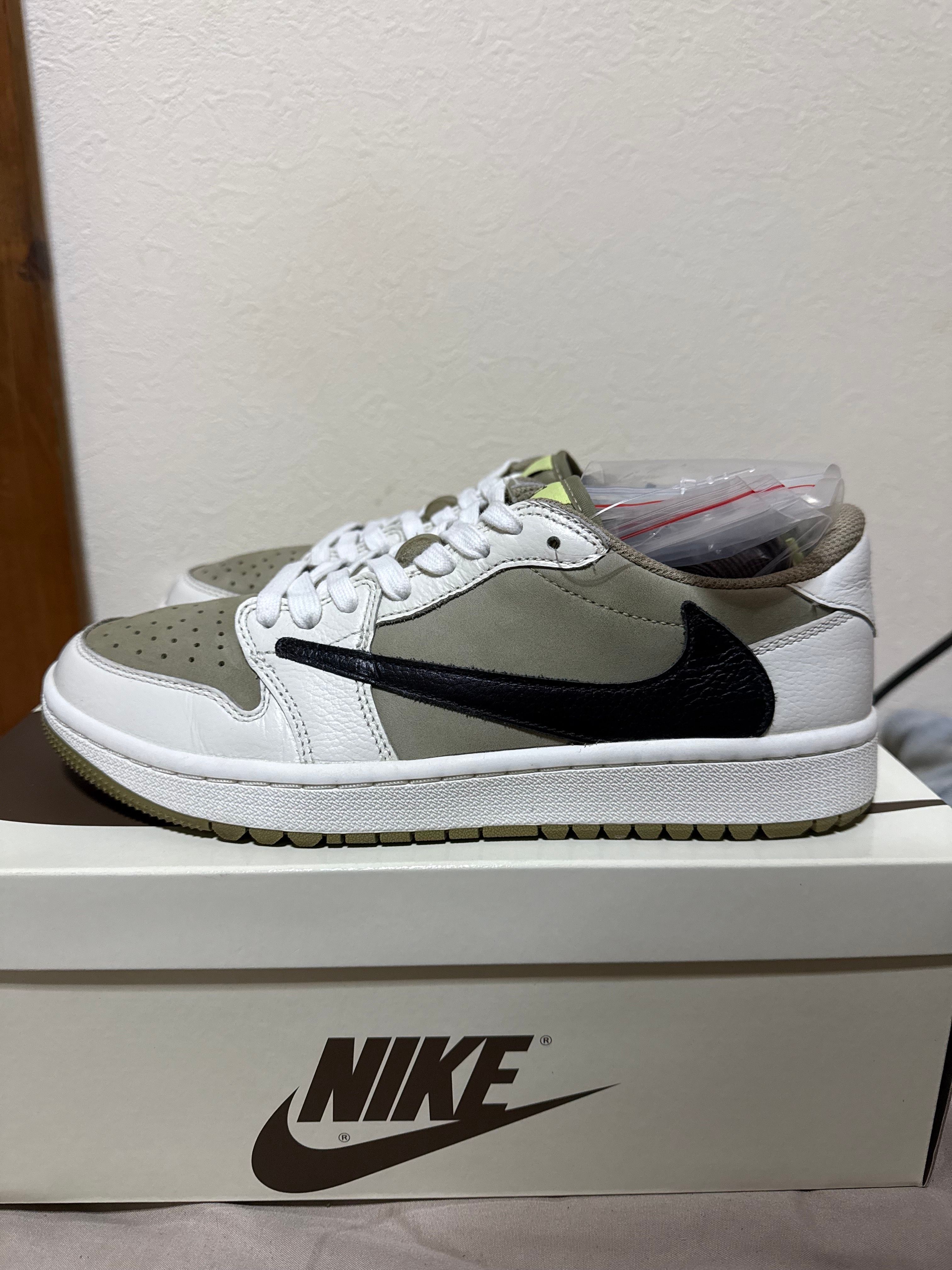 Travis Scott × Nike Air Jordan 1 Low Golf NRG "Neutral Olive"