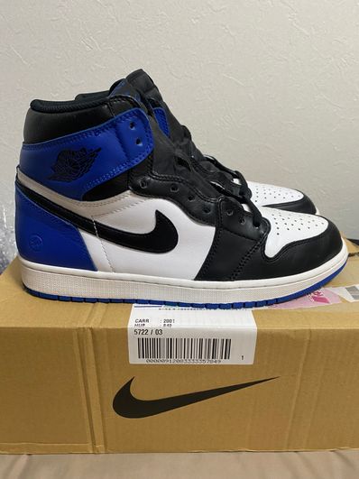 fragment design × Nike Air Jordan 1 Retro High OG "Black/Sport Royal/White"