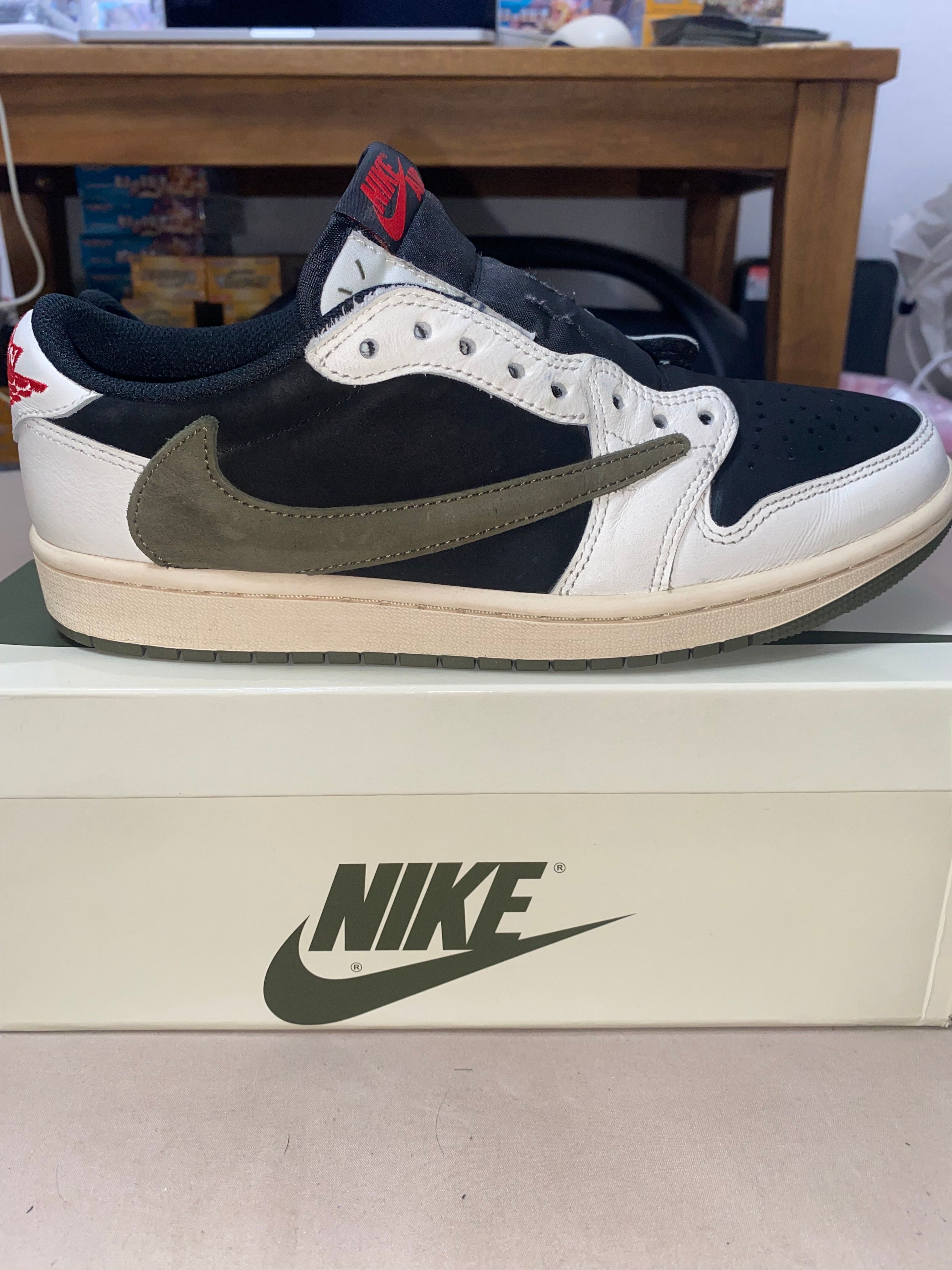 Travis Scott × Nike Women's Air Jordan 1 Low OG "Medium Olive"