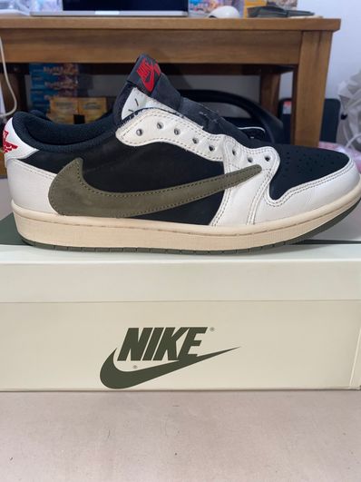 Travis Scott × Nike Women's Air Jordan 1 Low OG "Medium Olive"