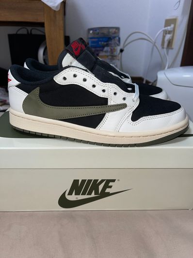 Travis Scott × Nike Women's Air Jordan 1 Low OG "Medium Olive"
