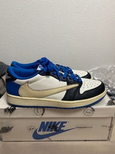 Travis Scott × fragment design × Nike Air Jordan 1 Low OG SP "Military Blue"