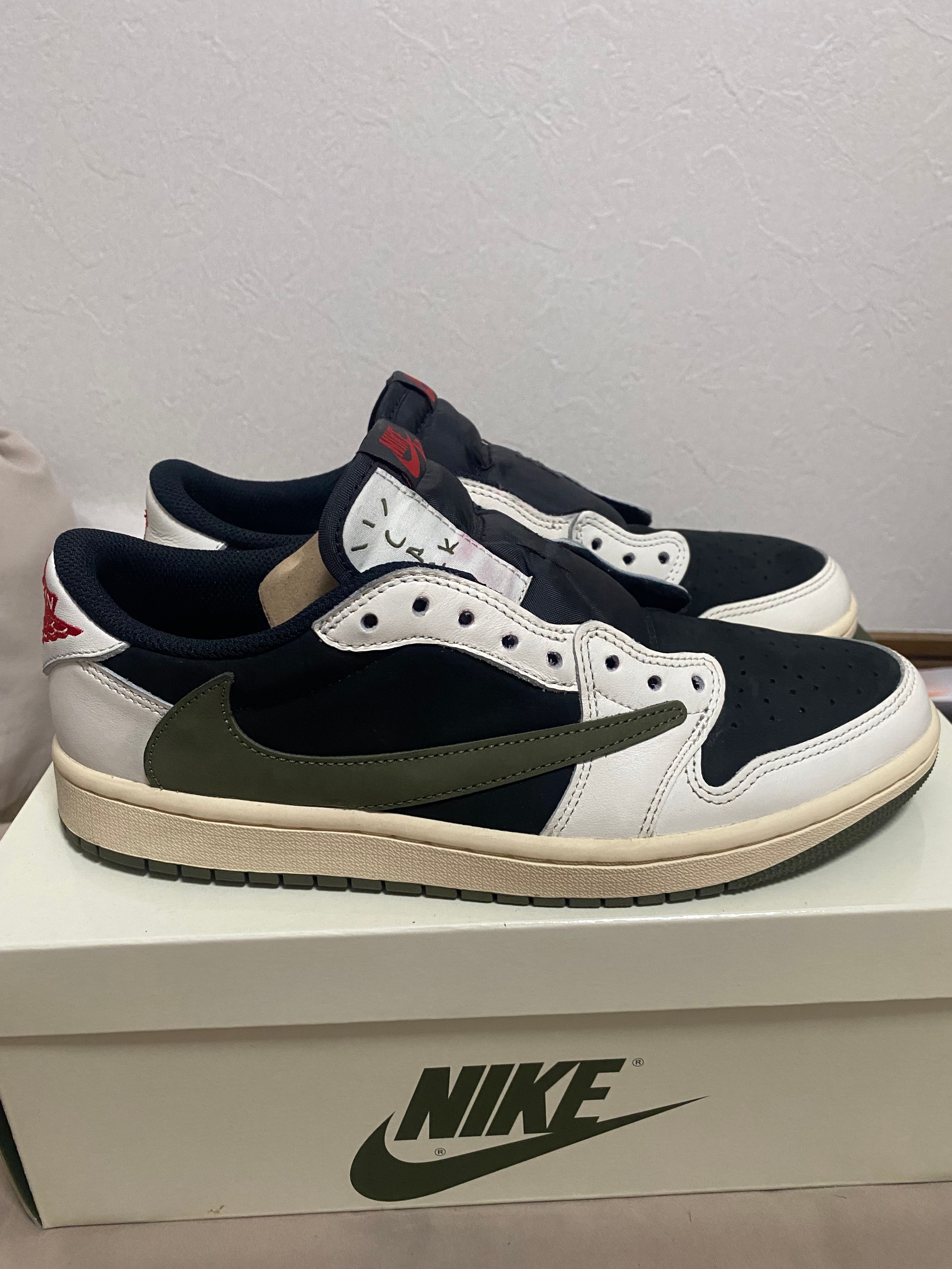 Travis Scott × Nike Women's Air Jordan 1 Low OG "Medium Olive"