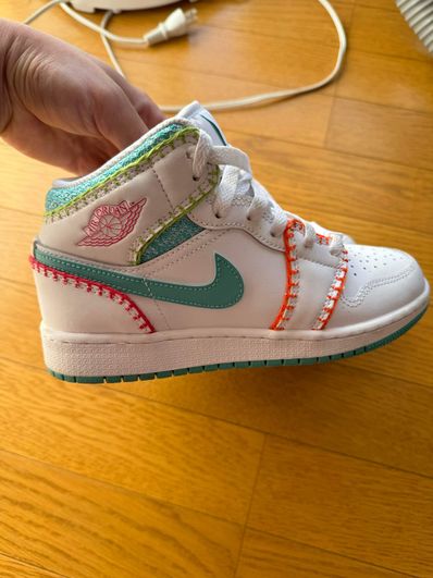 Nike GS Air Jordan 1 Mid "Knitted"