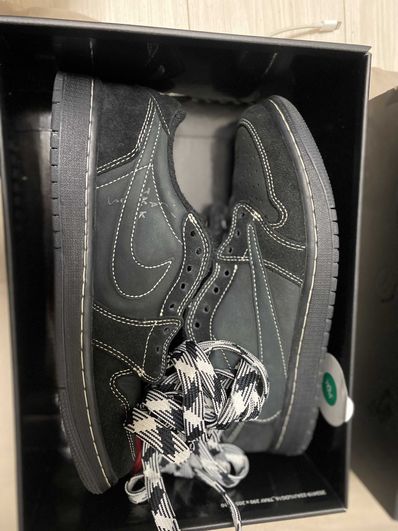 Travis Scott × Nike Air Jordan 1 Low OG SP "Black Phantom"