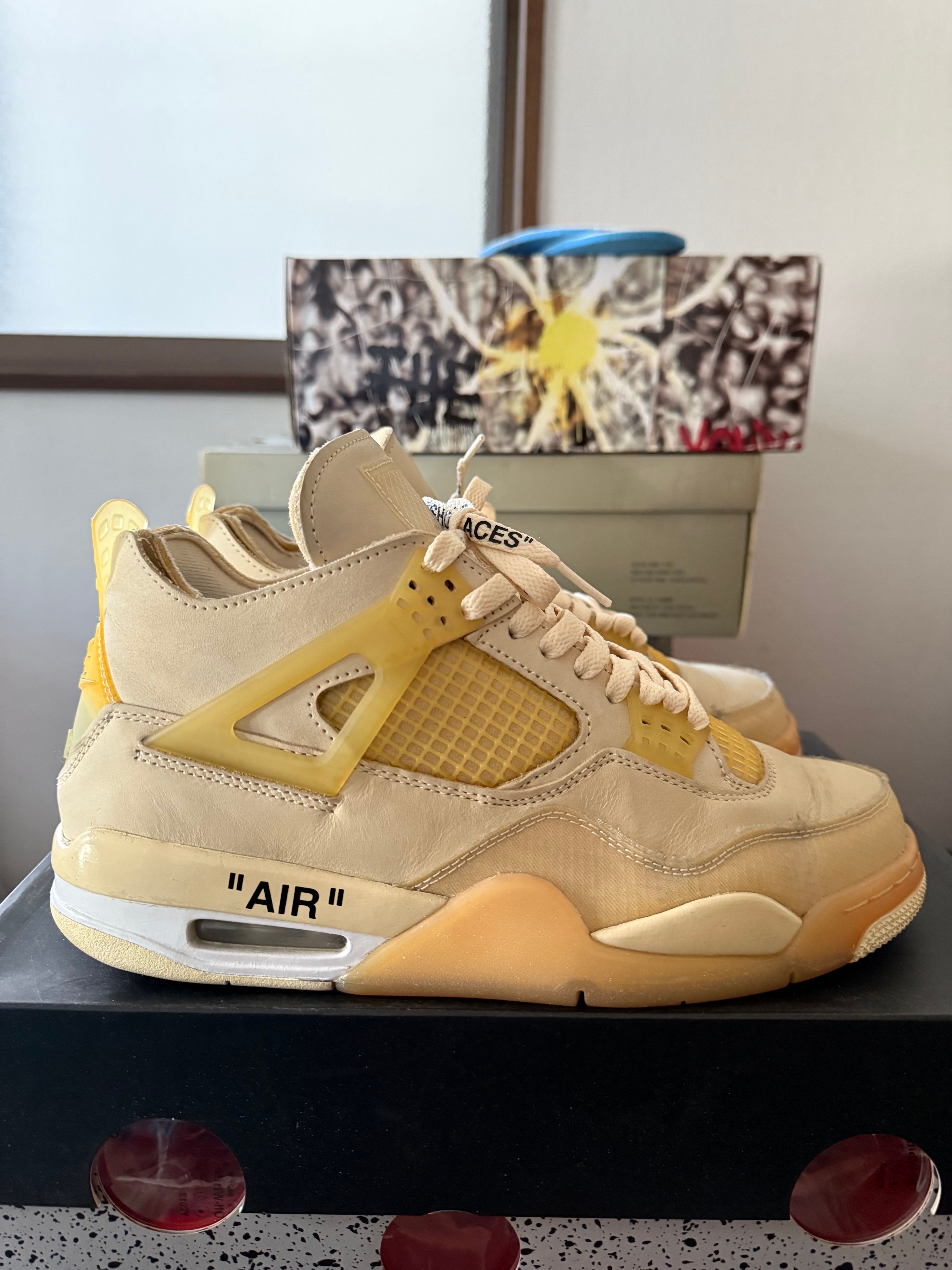 Off-White × Nike Women's Air Jordan 4 SP "Sail"