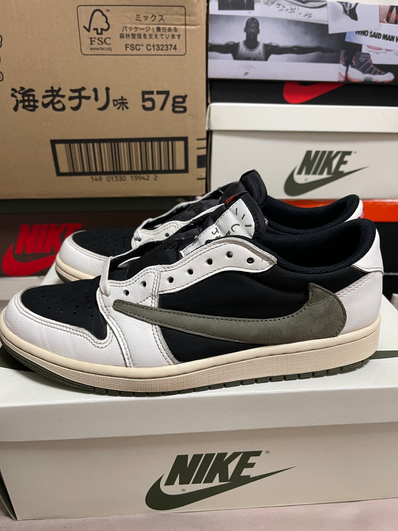 Travis Scott × Nike Women's Air Jordan 1 Low OG "Medium Olive"