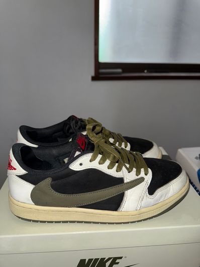 Travis Scott × Nike Women's Air Jordan 1 Low OG "Medium Olive"