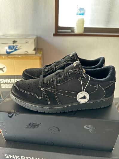 Travis Scott × Nike Air Jordan 1 Low OG SP "Black Phantom"