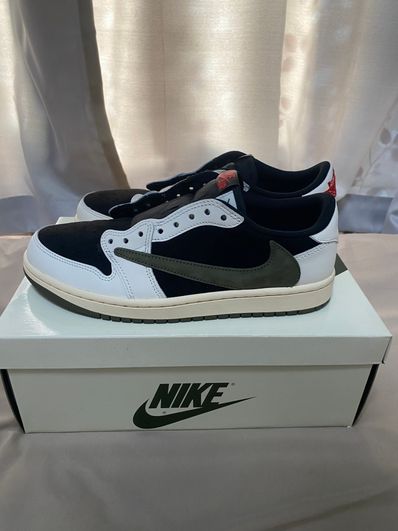 Travis Scott × Nike Women's Air Jordan 1 Low OG "Medium Olive"