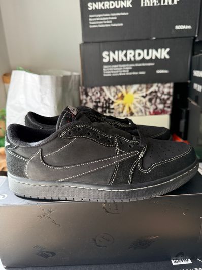 Travis Scott × Nike Air Jordan 1 Low OG SP "Black Phantom"