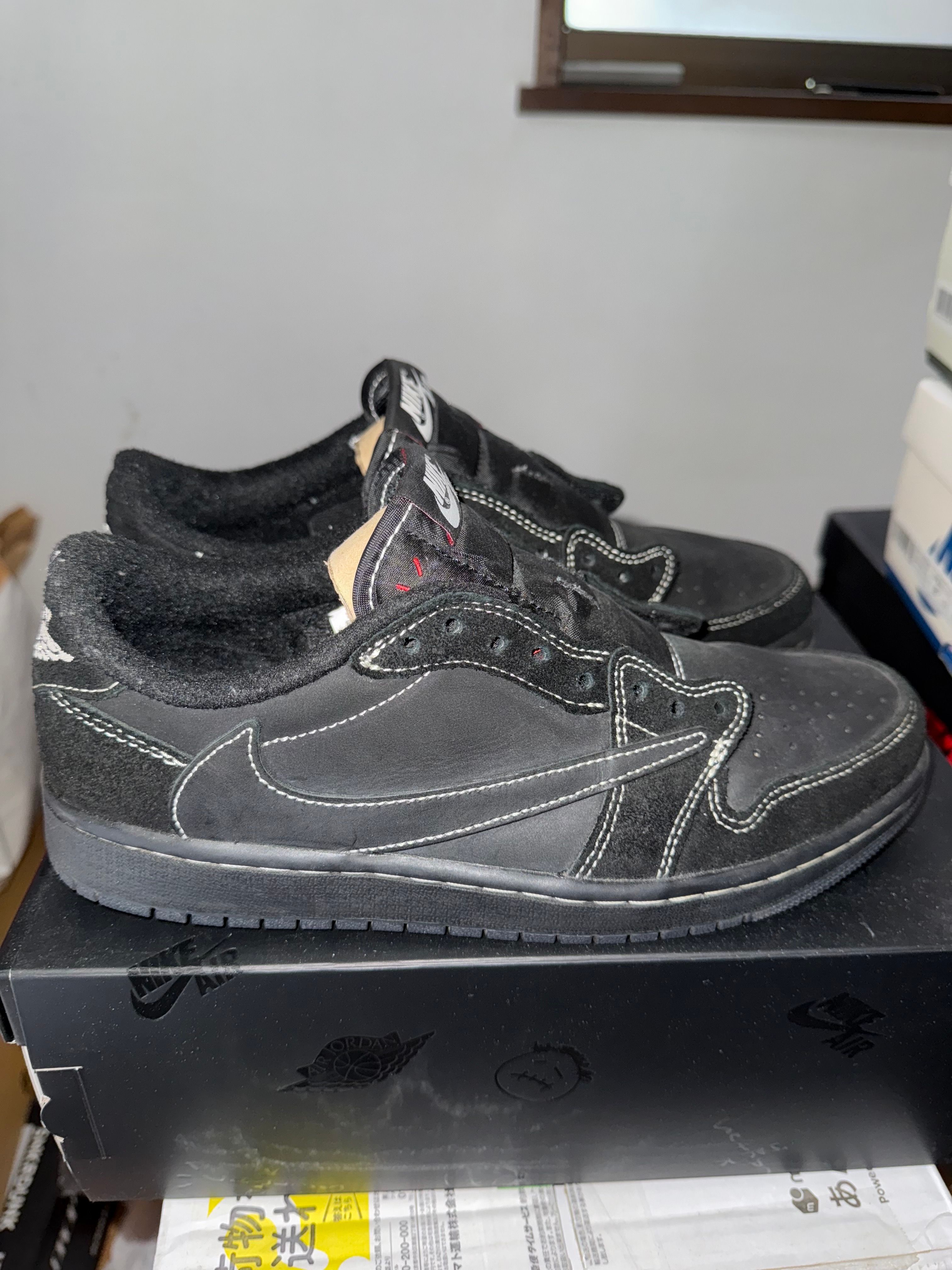 Travis Scott × Nike Air Jordan 1 Low OG SP "Black Phantom"