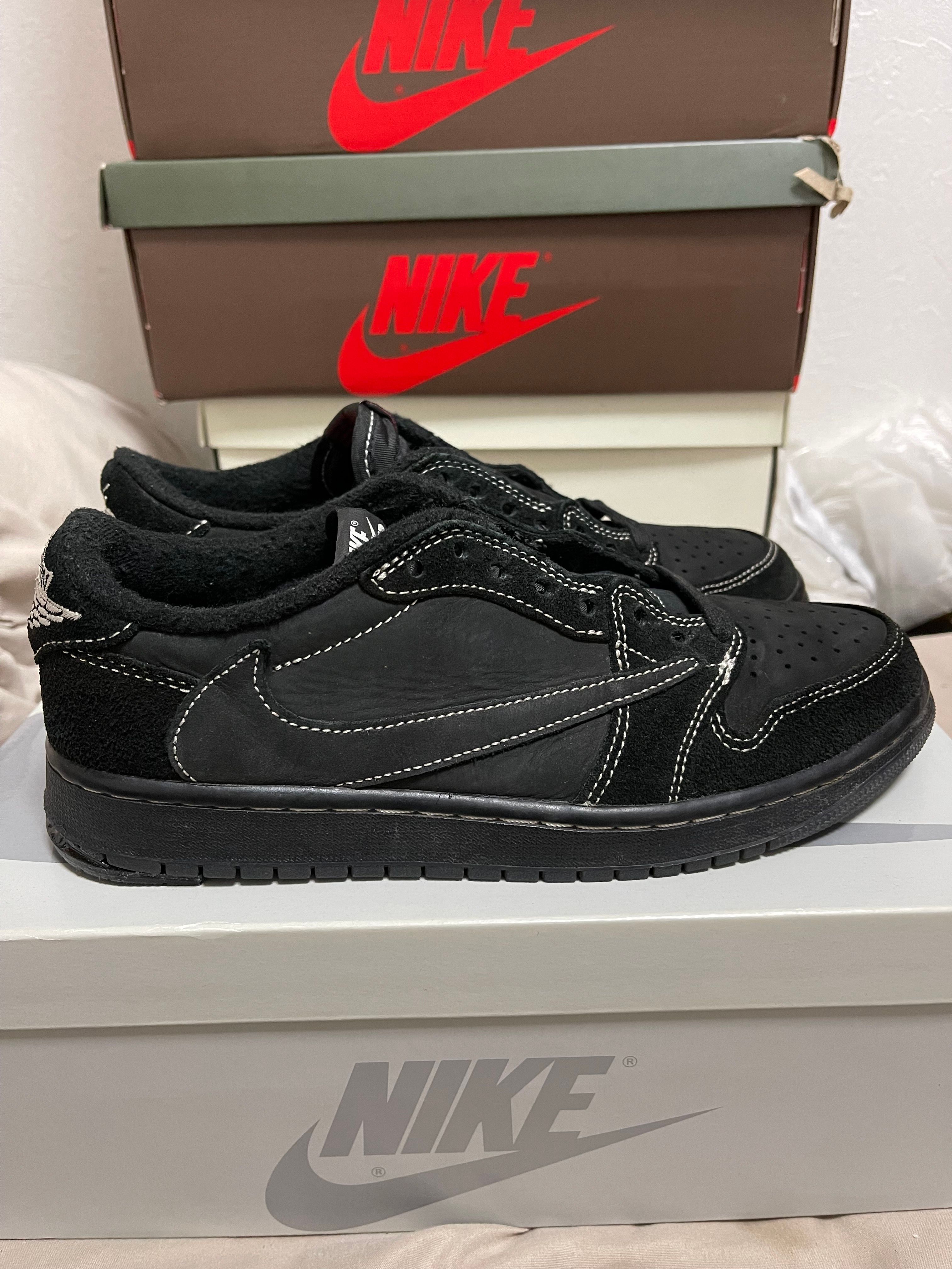 Travis Scott × Nike Air Jordan 1 Low OG SP "Black Phantom"