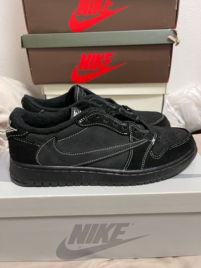 Travis Scott × Nike Air Jordan 1 Low OG SP "Black Phantom"