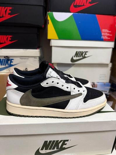 Travis Scott × Nike Women's Air Jordan 1 Low OG "Medium Olive"