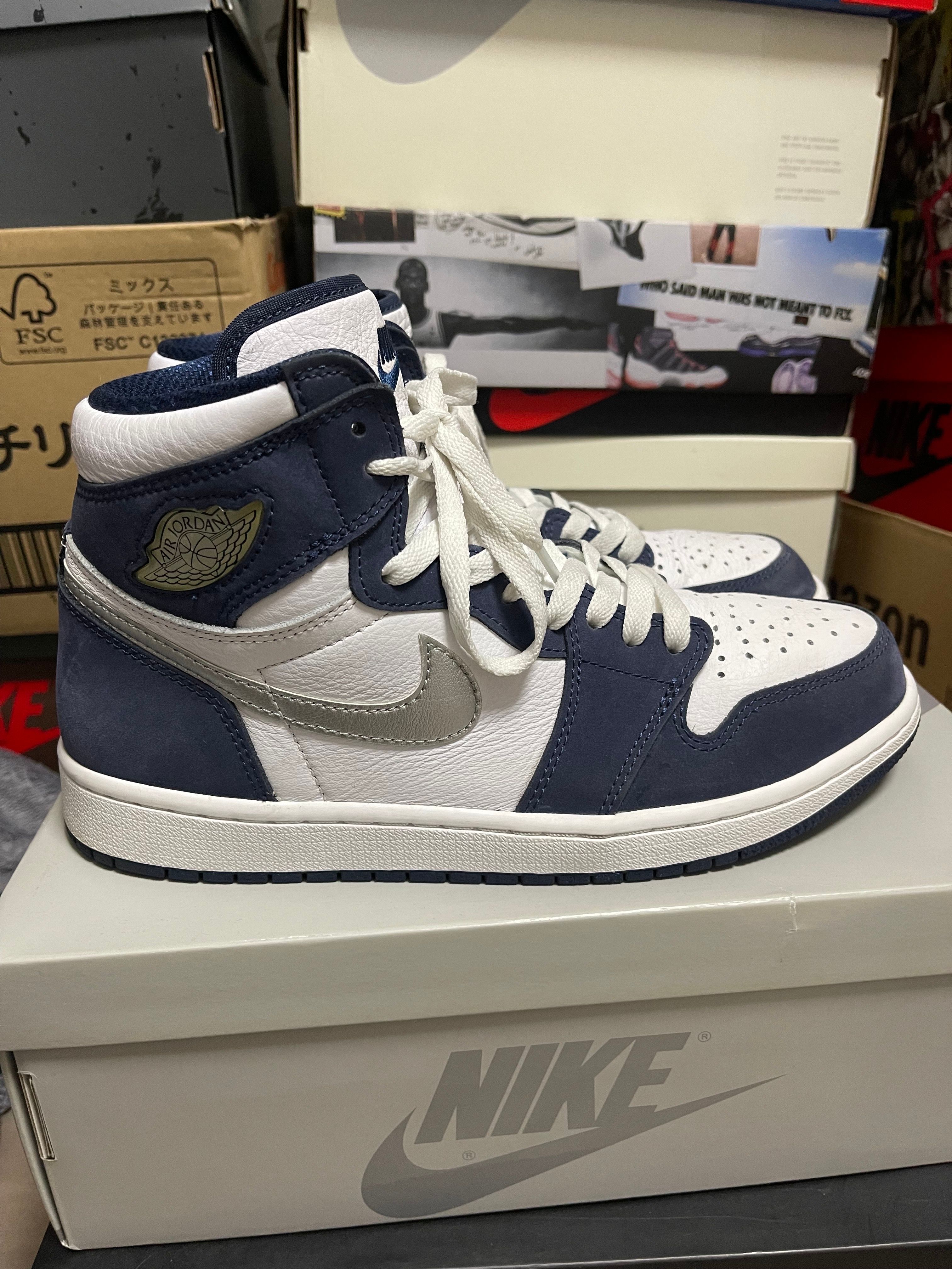 Nike Air Jordan 1 High OG CO.JP "White/Midnight Navy" (2020)(ブリーフケースなし)