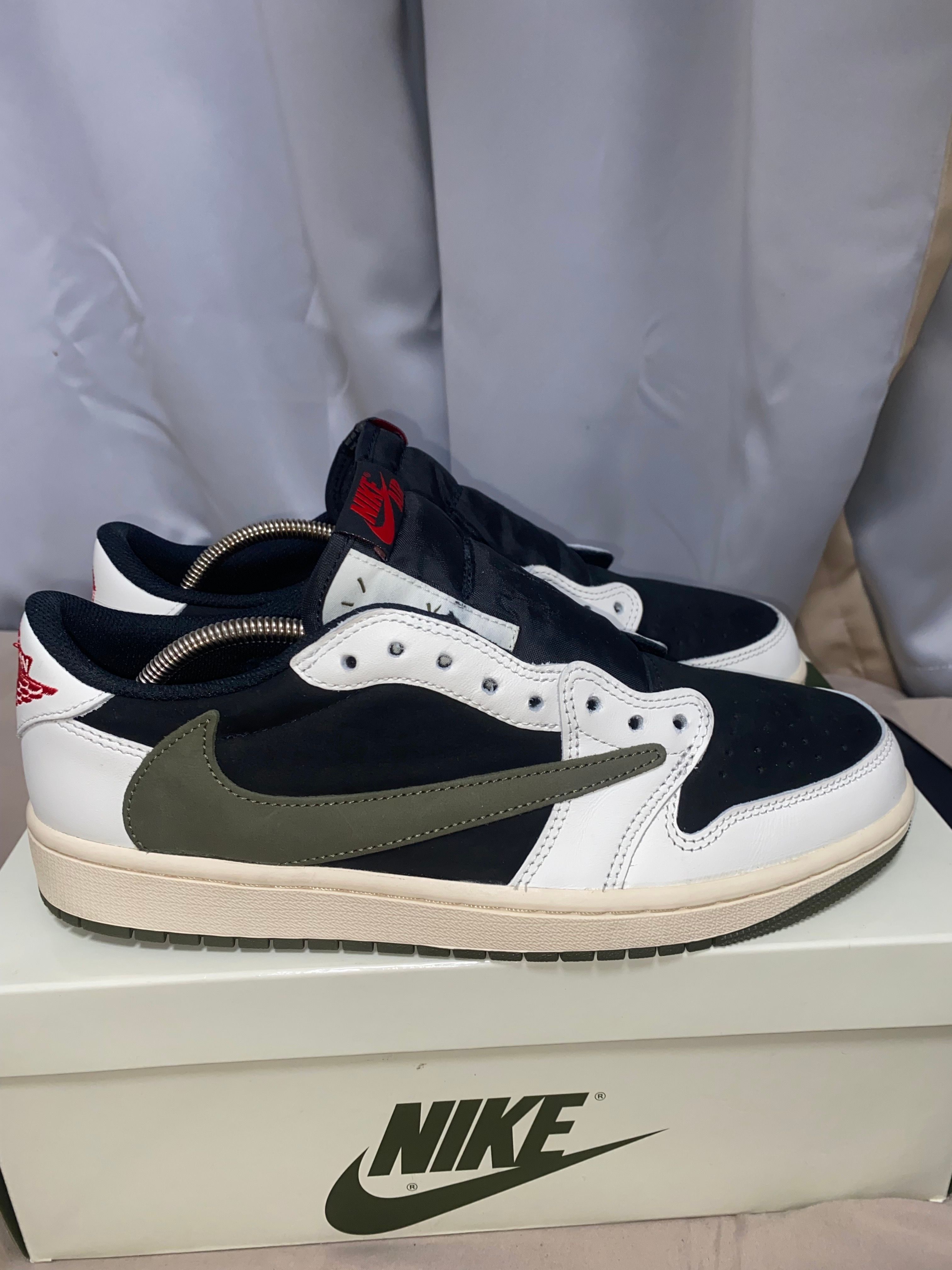 Travis Scott × Nike Women's Air Jordan 1 Low OG "Medium Olive"