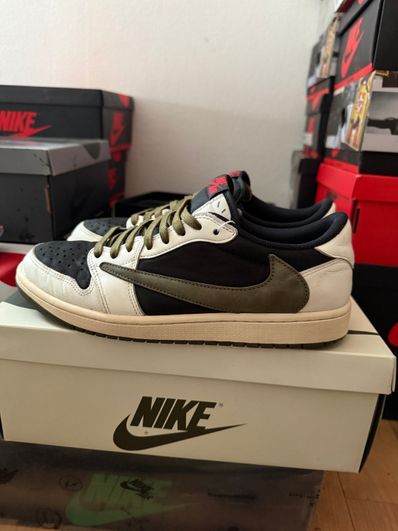 Travis Scott × Nike Women's Air Jordan 1 Low OG "Medium Olive"