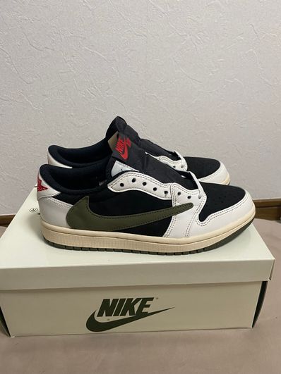 Travis Scott × Nike Women's Air Jordan 1 Low OG "Medium Olive"