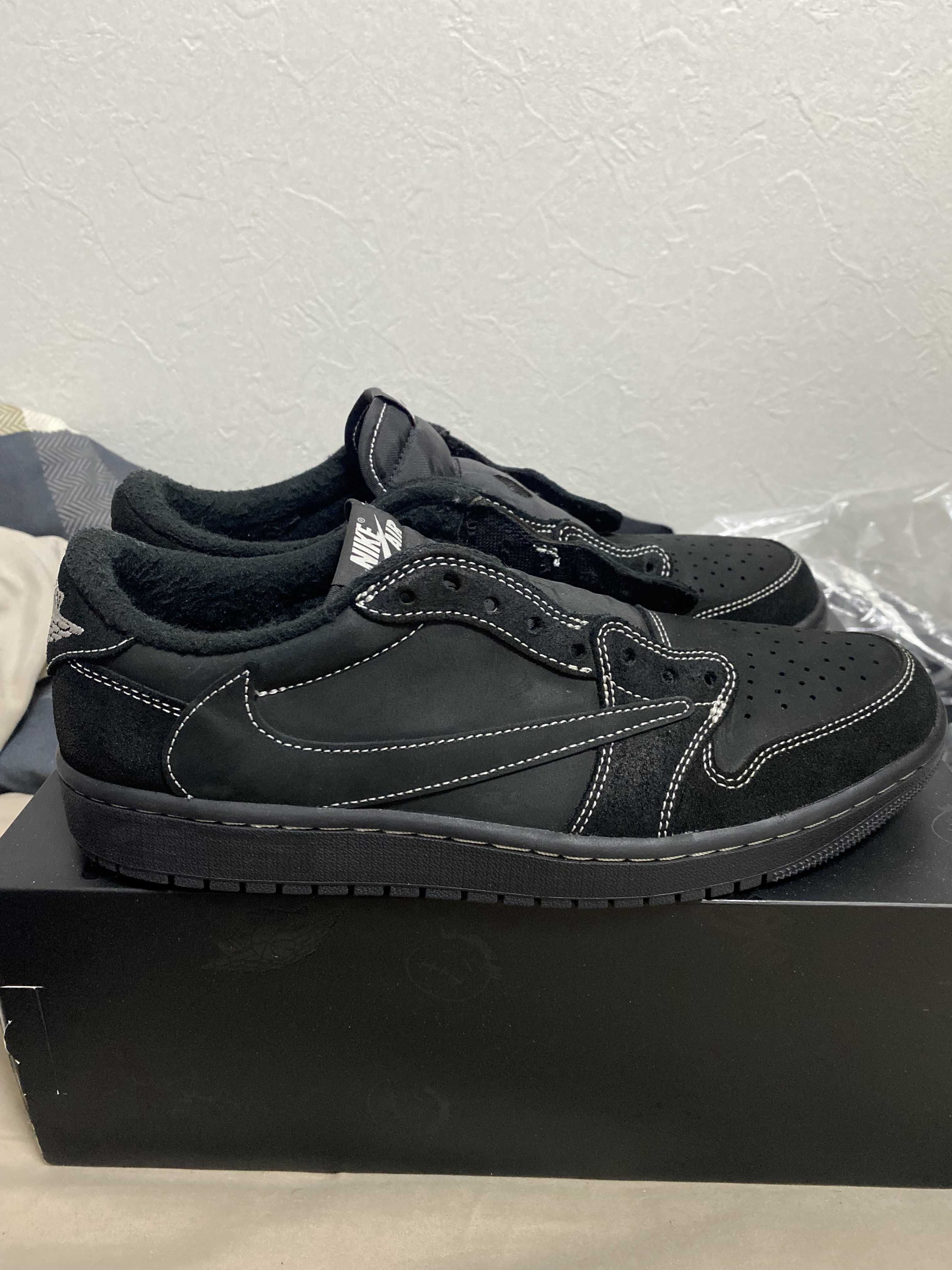 Travis Scott × Nike Air Jordan 1 Low OG SP "Black Phantom"