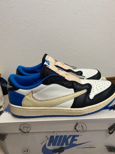 Travis Scott × fragment design × Nike Air Jordan 1 Low OG SP "Military Blue"
