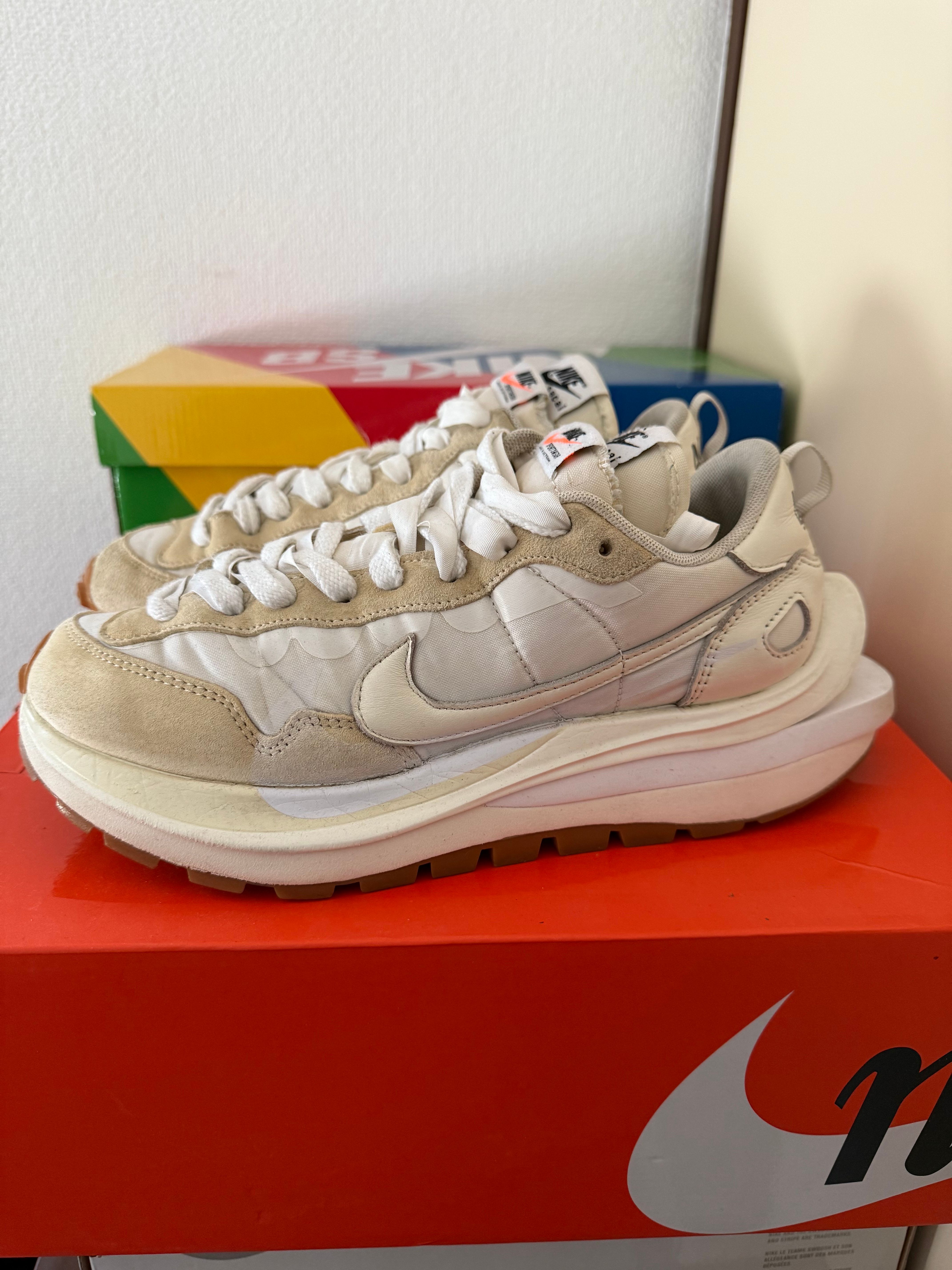 sacai × Nike Vapor Waffle "White Gum"