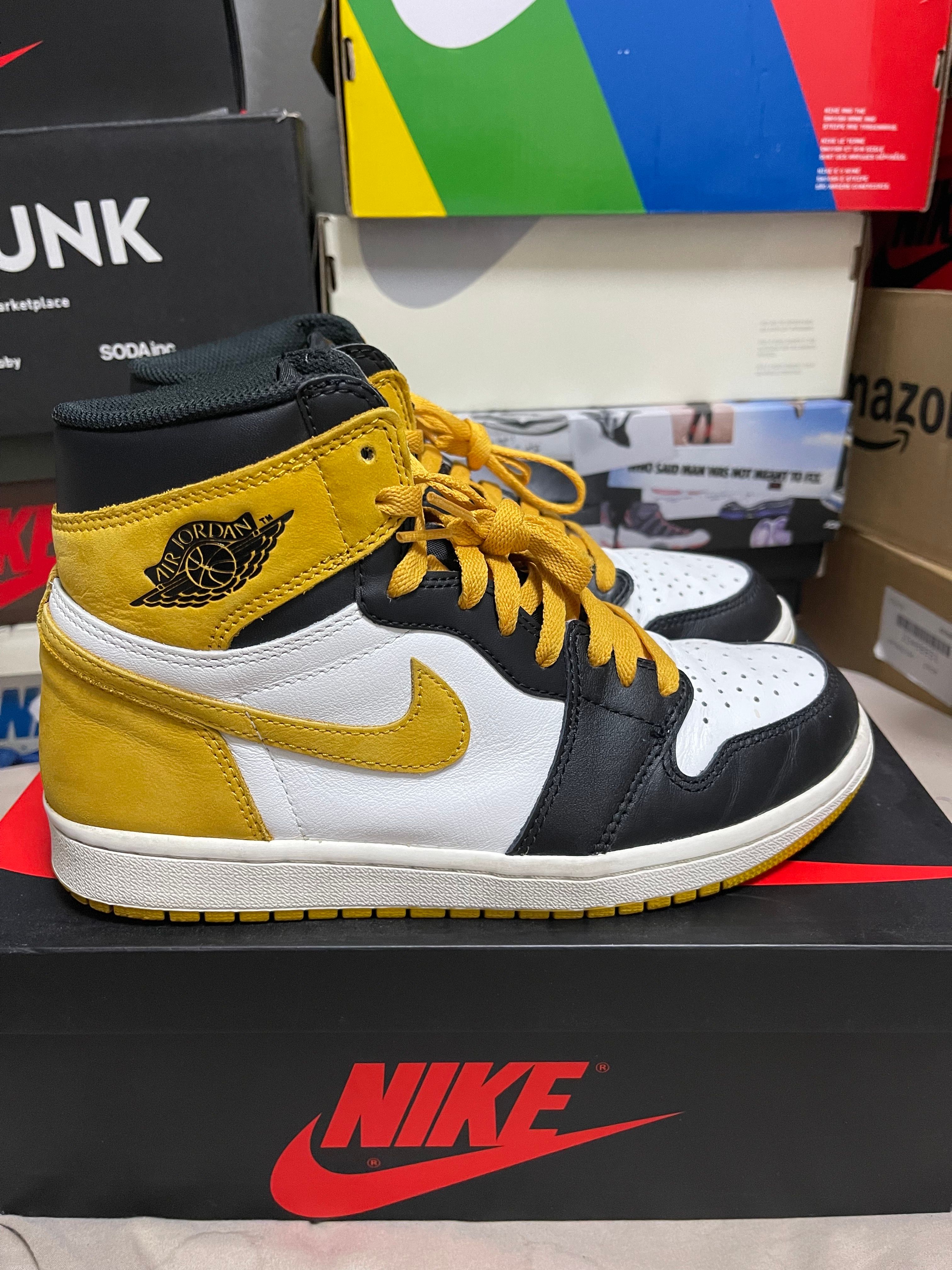 Nike Air Jordan 1 Retro High OG "Black Toe/Yellow Ochre"