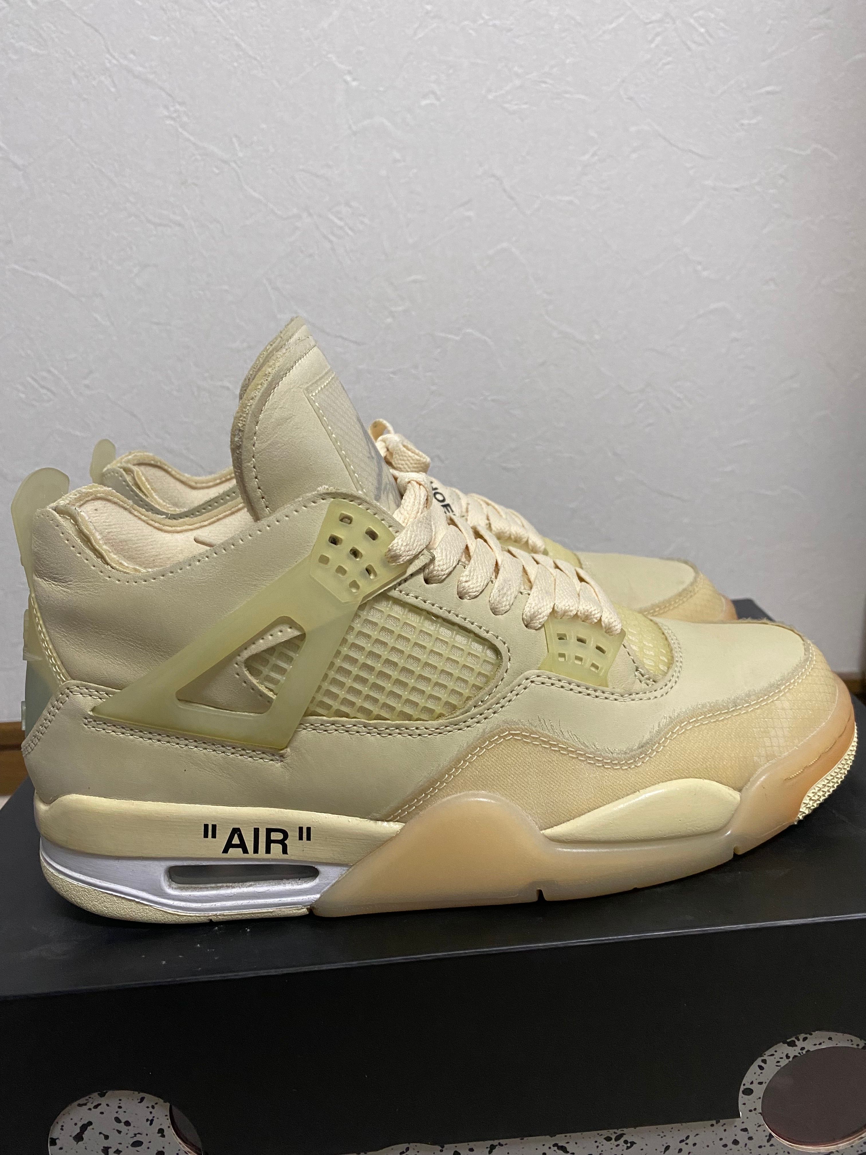 Off-White × Nike Women's Air Jordan 4 SP "Sail"
