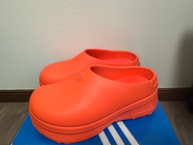 adidas Women's Adifom Stan Smith Mule "Solar Red/Glow Orange"